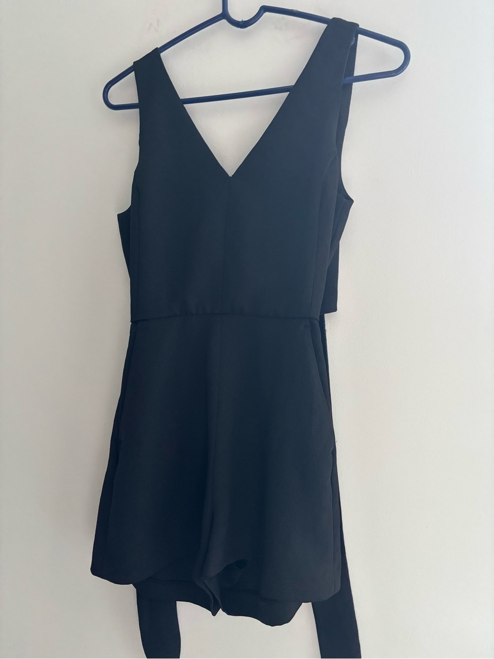 Aritzia Classic Black V-Neck Women's Romper